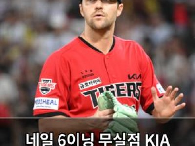 네일 6이닝 무실점 KIA 승리에 기여