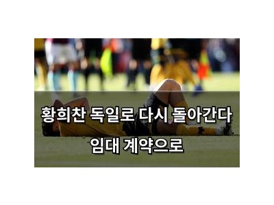 황희찬 독일로 다시 돌아간다 임대 계약으로